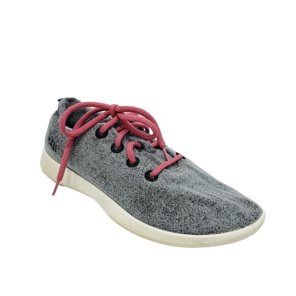 Allbirds Women's Wool Runners Size 10 Gray with Pink Laces READ - Picture 1 of 14